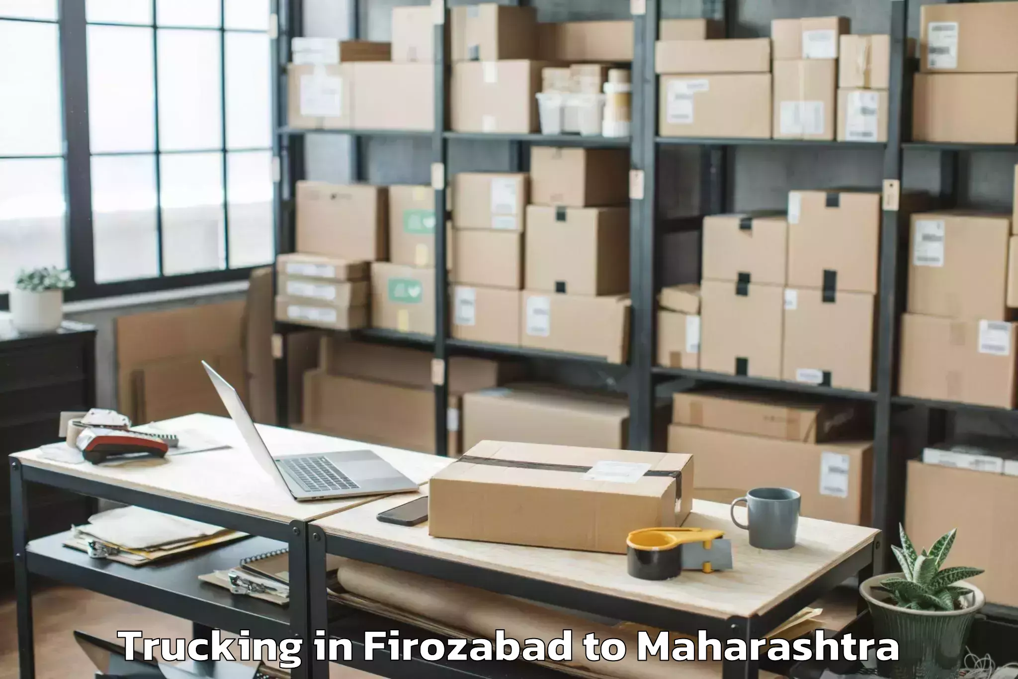 Book Firozabad to Boisar Trucking